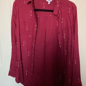 Sonoma women’s button down blouse- M- NWT